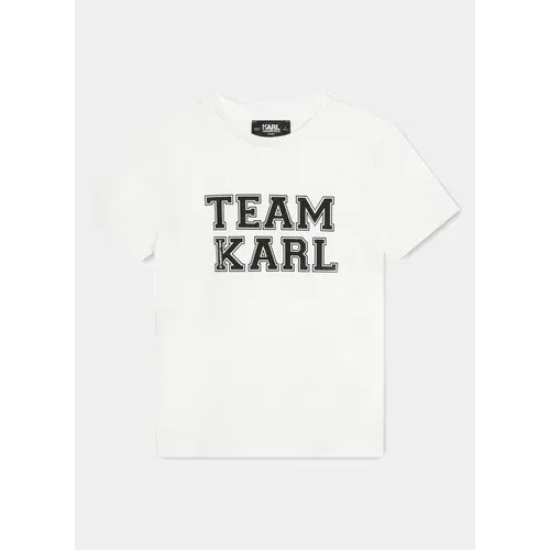 Karl Lagerfeld Kids Majica Z30049 D Bela Regular Fit