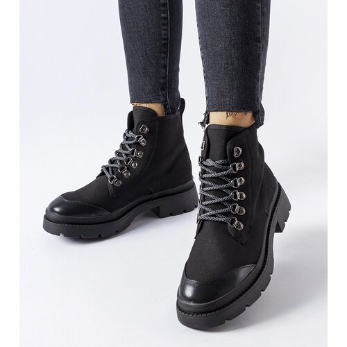 Gemre Black fabric hiking boots Alicudi Cene