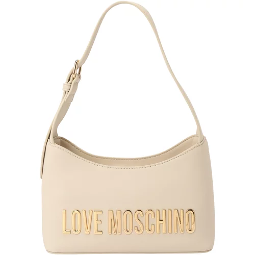 Love Moschino Torba za čez ramo 'BOLD LOVE' pesek / zlata