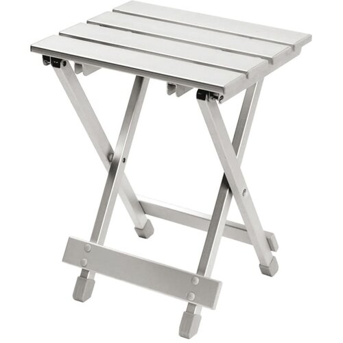 Bo-Camp Zložljiv stolček/mizica iz aluminija sive barve 60 kg, (21012931) Slike