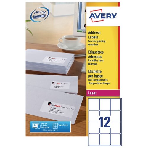 Avery Zweckform Etikete za C4/C5 ovojnice 63,5 x 72 mm 1/100 Slike