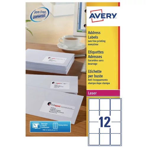 Avery Zweckform Etikete za C4/C5 ovojnice 63,5 x 72 mm 1/100