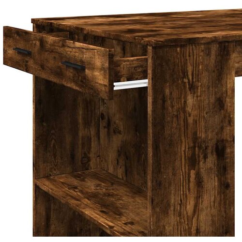  Barski stol boja hrasta 102 x 70 x 103,5 cm konstruirano drvo Slike