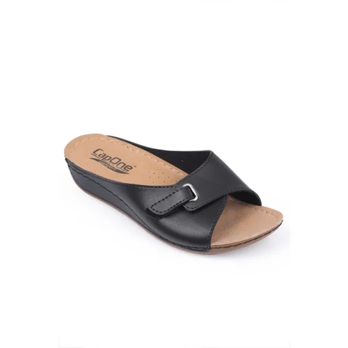 Capone Outfitters Mules - Black - Wedge