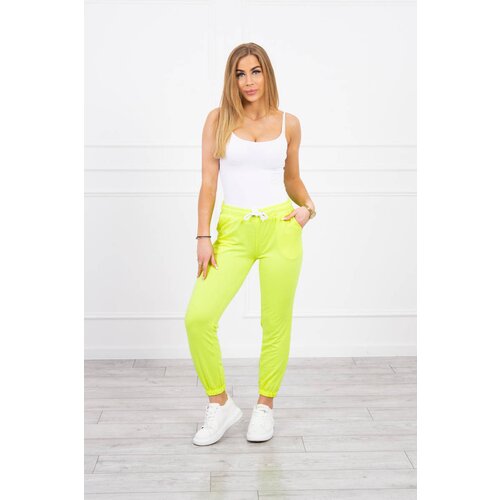 Kesi Yellow neon cotton trousers Cijene