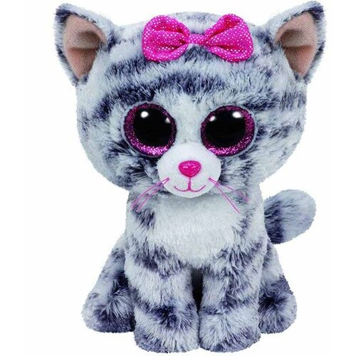 Ty beanie boos - siva mačka - 15 cm Cene
