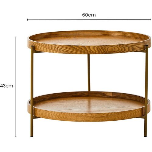 Premier Housewares Okrugao pomoćni stol &amp;oslash; 60 cm Viborg &amp;ndash; Slike