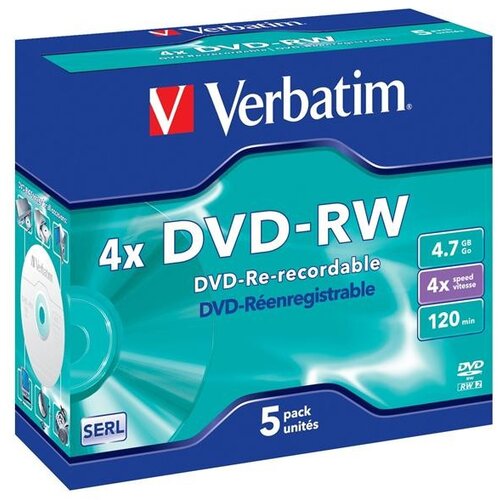 Verbatim DVD-RW , dvoslojni, 5/1 Cene
