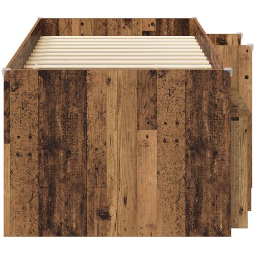 Loft krevet s ormarom 3 kom. Staro drvo Konstruirano drvo Smeđa 75 x 190 cm Slike
