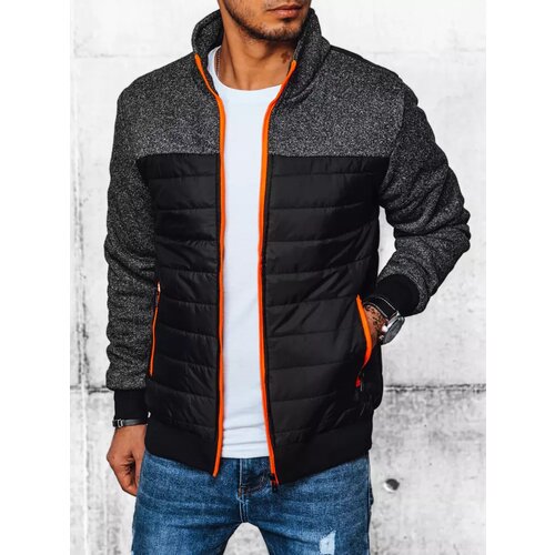 DStreet Men's Transition Black Quilted Jacket Cene