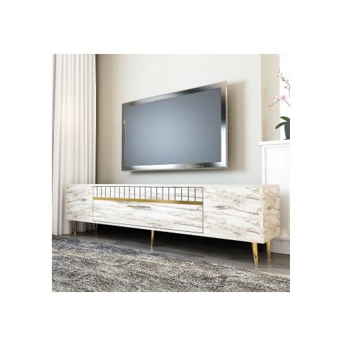Hanah home tv polica Dekolp1 ephesus marble gold Cene