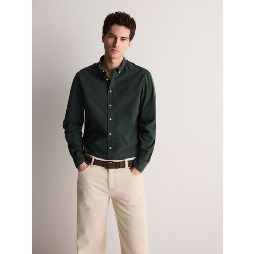 Reserved srajca regular fit - kaki Cene
