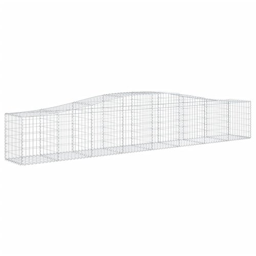  Lučne gabionske ko&amp;scaron;are 15 kom 400x50x60/80 cm pocinčano željezo Slike