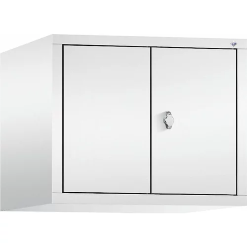 C+P Zgornja omarica CLASSIC, dvokrilna vrata na stik, 2 predelka, širina 300 mm/predelek, prometno bele barve