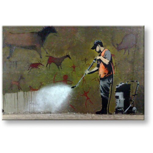  Slika na platnu STREET ART - BANKSY 80k120 cm Cene