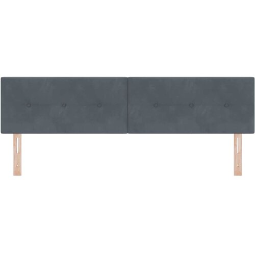  LED glava kreveta s LED trakama Sivi 180 cm Bar&amp;scaron;un Slike