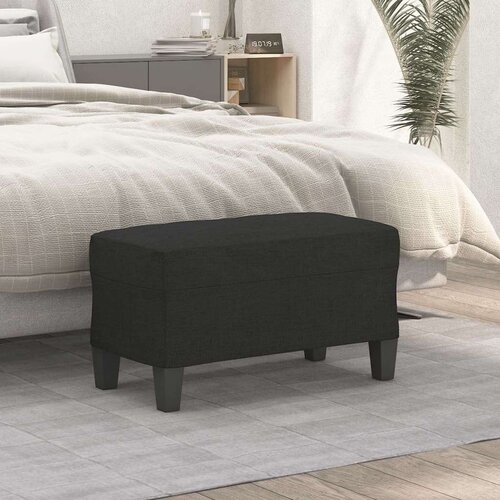  Klupa crna 70x35x41 cm od tkanine - Crna 70 x 35 x 41 cm Cijene