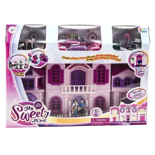 Magic Toys Kućica za lutke sa dodacima, lutkama, zvukom i svijetlom Cene