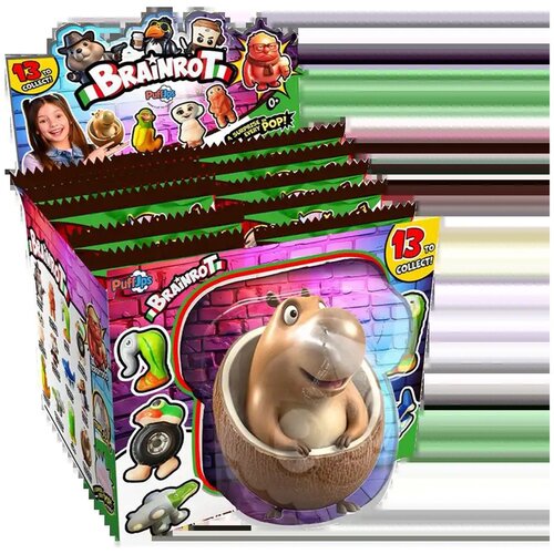 BRAINROT Puff Ups vrečka presenečenja Slike