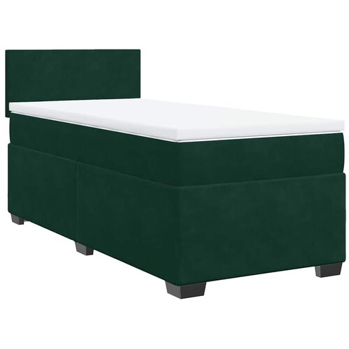 Box spring krevet s madracem tamnozeleni 100x200 cm bar&amp;scaron;unasti Slike