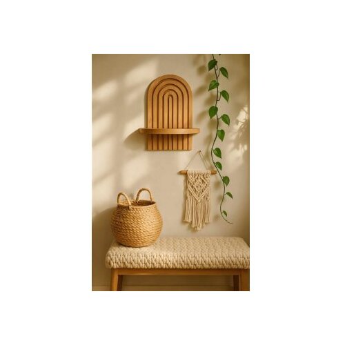Hanah home Dekorativna zidna polica Artmtkwll1 Hrast Slike