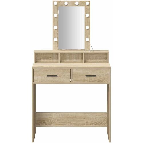  Toaletni stol Smeđa 79 x 41 x 140 cm Konstruirano drvo Slike