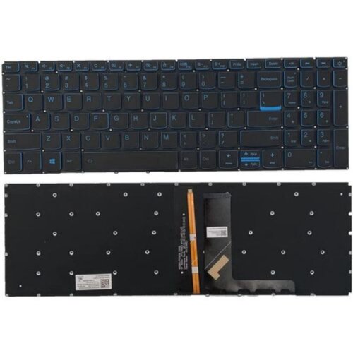  Tastatura sa pozadinskim osvetljenjem za laptop Lenovo IdeaPad L340-15IWL, L340-17API, Plava slova Slike