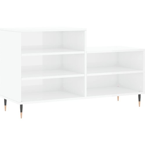 VidaXL Omarica za čevlje visok sijaj bela 102x36x60 cm inženirski les, (21024972) Slike