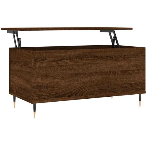  Stolić za kavu boja hrasta 90 x 44,5 x 45 cm konstruirano drvo Slike