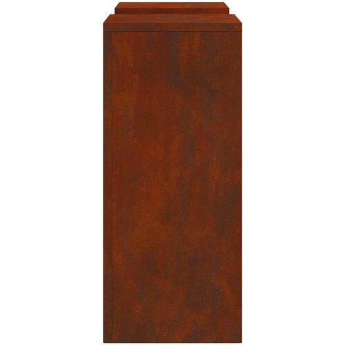  Stalak za biljke 2 pcs Rđa 24 x 24 x 55 cm Slike