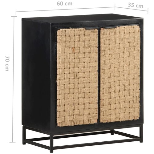  Komoda 60 x 35 x 70 cm od masivnog drva manga Slike