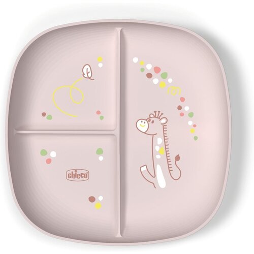 Chicco krožnik porcijski pink 1600315 Slike