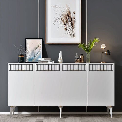 Woody Fashion Alvin - White White Console Cene