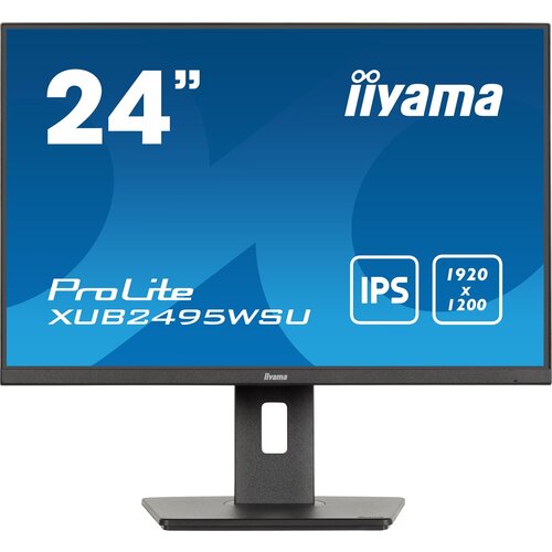 Iiyama ProLite XUB2495WSU-B7 computer monitor 61 cm (24) 1920 x 1200 pixels 4K Ultra HD LED Black Slike
