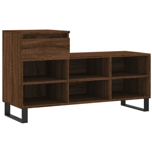 Maison Chic Omarica za obutev - Kopa za čevlje rjav hrast 102x36x60 cm inženirski les, (21777278) Slike