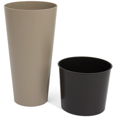 Prosperplast plastična saksija tubus slim 25x48 cm moka Slike