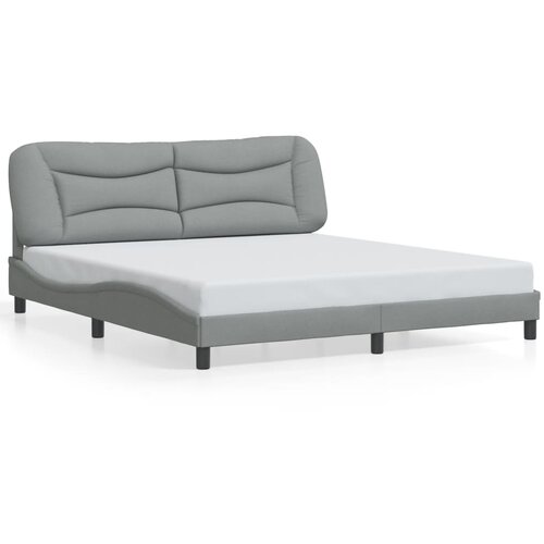  Okvir kreveta s LED-om bez madraca Hvar 180x200 cm od tkanine Slike