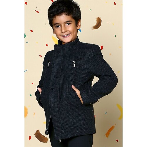 Dewberry K3001 BOYS' COAT-DOTTED ANTHRACITE Slike