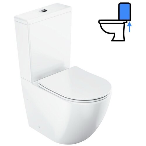Ravak X01870 optima talna brezrobna wc školjka monoblok z wc desko s počasnim zapiranjem Cene