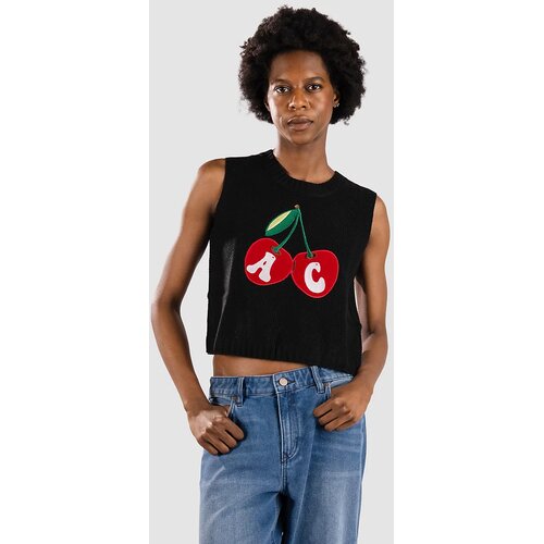 Another Cotton Lab Apple Wmn Knit Vest Pulover black Cene