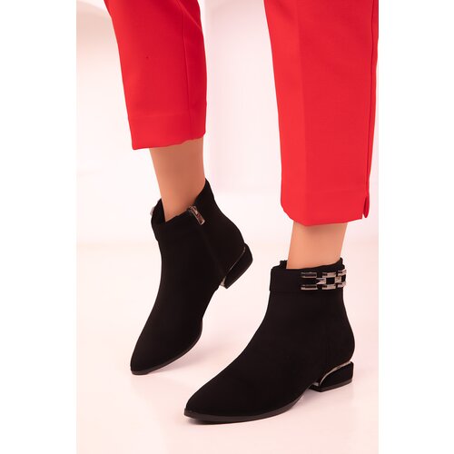 Soho Black Suede Women's Boots & Booties 18496 Slike