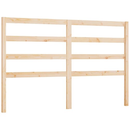  Uzglavlje za krevet 141 x 4 x 100 cm od masivne borovine Slike