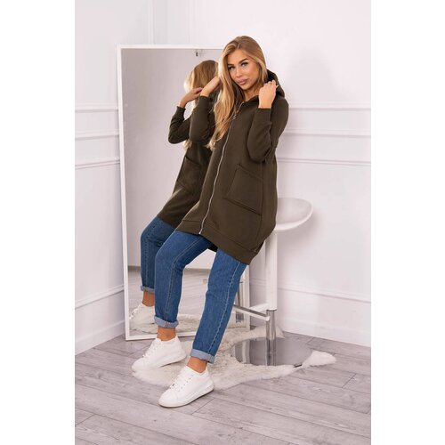 Kesi Insulated sweatshirt with a khaki zipper at the back Cijene