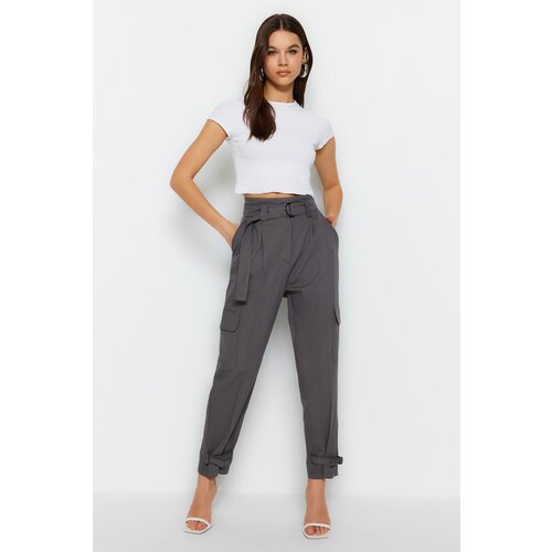 Trendyol Pants - Gray - Cargo Slike