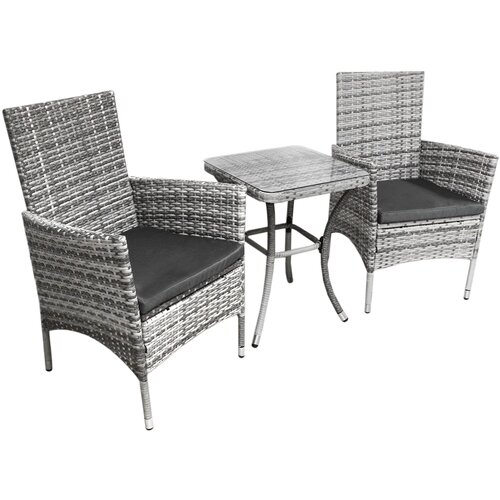 Monster JardÃ bistro set iz ratana, svetlo siv, (21571447) Cene