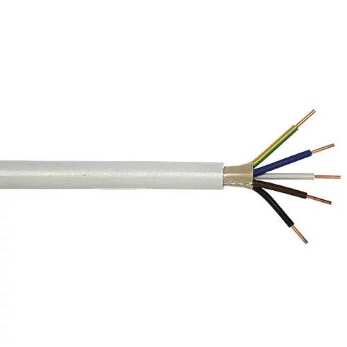 x izolirani kabel za vlažne prostorije (NYM-J5G1,5, Duljina: 5, Sive boje)