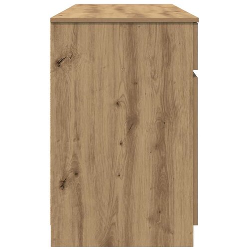  Stol s policom hrast artisan 140 x 49 x 76 cm Konstruirano drvo Slike