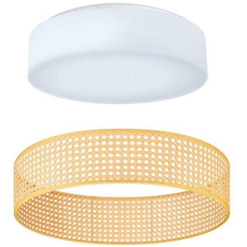 Ksix Bohemia Smart LED stropna svjetiljka, Rattan dizajn, 3W zvučnik,RGBIC + CCT Slike