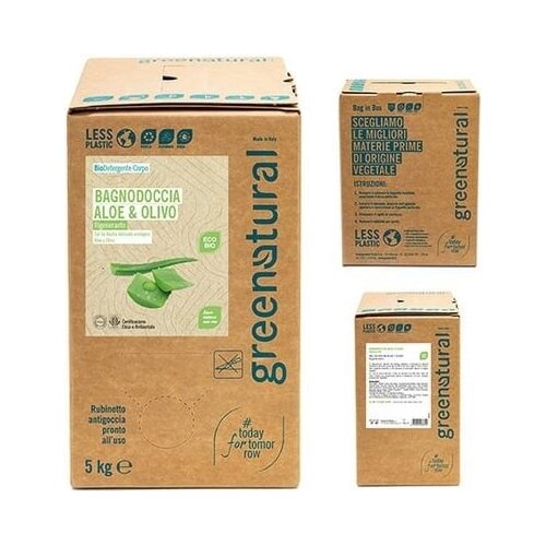 Greenatural gel za tu&amp;scaron;iranje - aloe vera i maslina - 5 kg Slike
