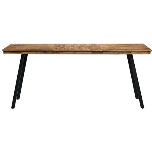 Maison Chic Jedilna miza - Kuhinjska miza - Jedilni stol iz predelane tikovine in jekla 180x90x76 cm, (21715232) Cene